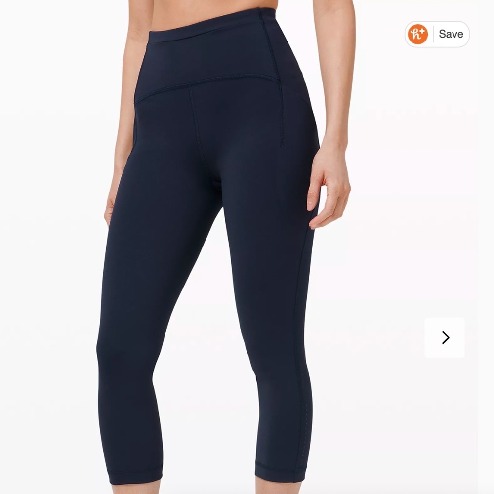 Lululemon ⚡️ Swift Speed High Rise Crop Navy W6
